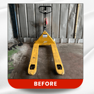 Service Hand Forklift sebelum pengerjaan di PT Bisman Bintang Buana